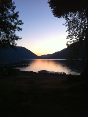 Dusk on Lake Crescent